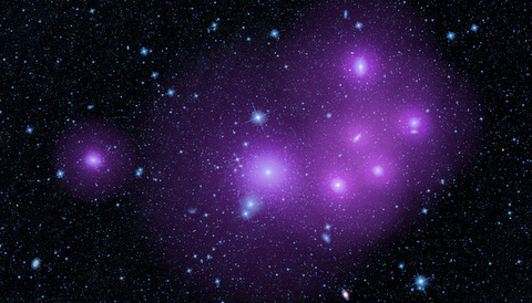 Fornax galaxy cluster, enhanced