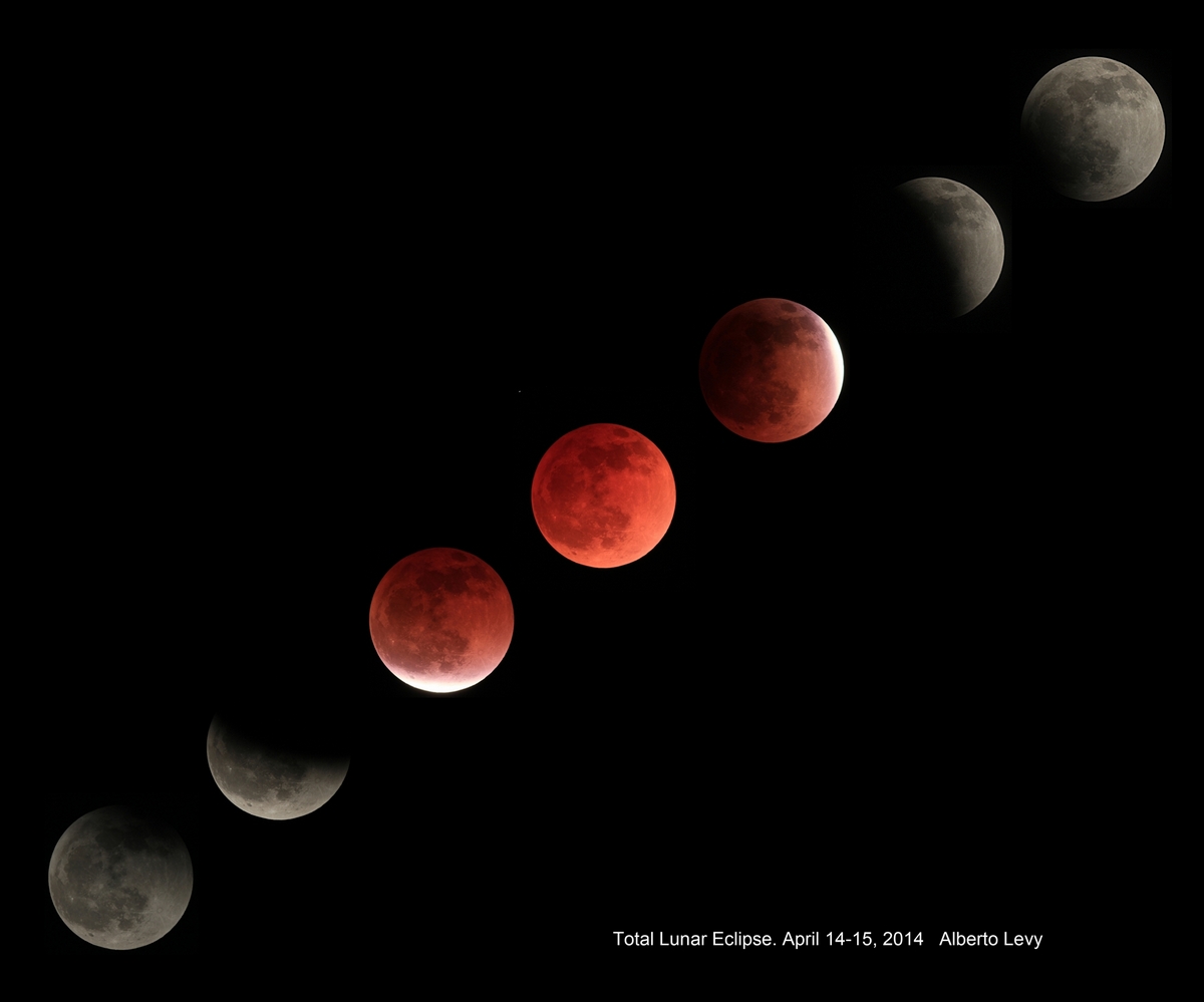 Total lunar eclipse of April 14-15, 2014