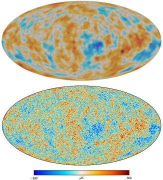 Planck polarization and temperature maps