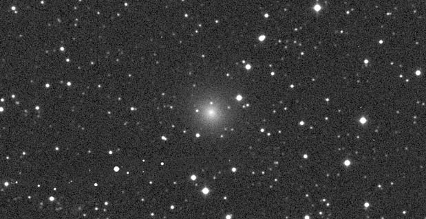 Comet NEOWISE (C/2016 U1) still looks much as it did when this photo was taken on December 9th — a round ball of fuzz with a brighter condensation at center. Time is running short to view the comet!