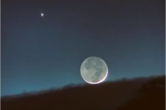 Waxing Crescent Moon and Jupiter  