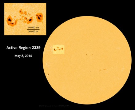 Active Region 2339 on May 8, 2015