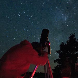 Stargazing in a national park