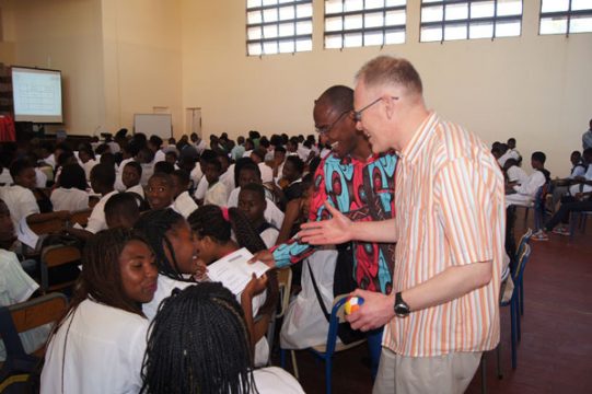 Graham Jones in Angolan school