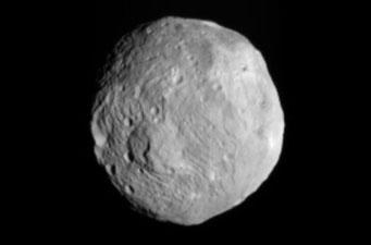 Vesta as seen by Dawn on July 9, 2011