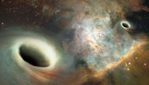 Supermassive black holes (art)