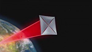 Breakthrough Starshot - screengrab of laser acceleration video