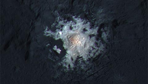 Bright dome in Occator on Ceres