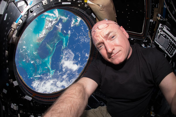 Scott Kelly aboard International Space Station