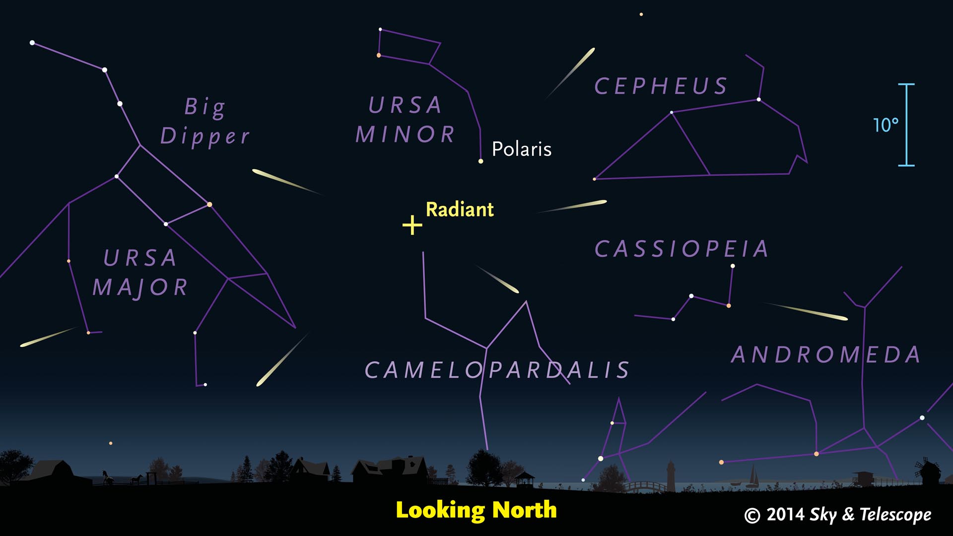 Where to see the Camelopardalid meteor shower