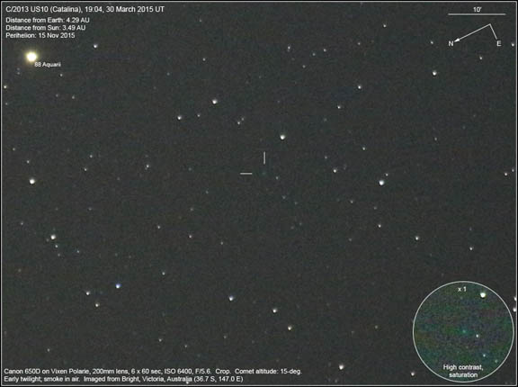 Humble Beginnings of the Catalina Comet when it first became accessible to amateur astronomers.