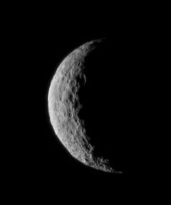 Ceres seen as a crescent