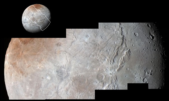 Charon's dynamic terrain