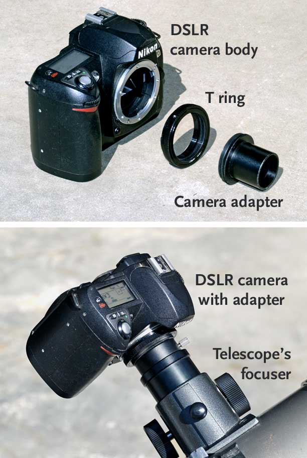 Adapting a DSLR to your telescope