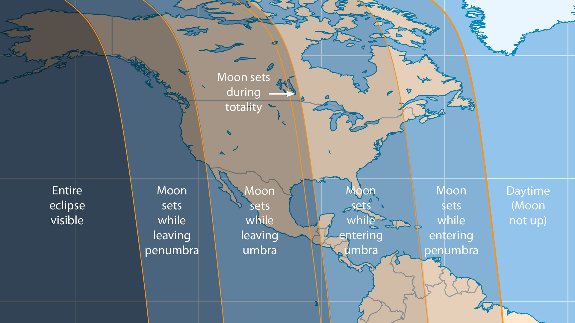 April 2015 lunar eclipse visiblity