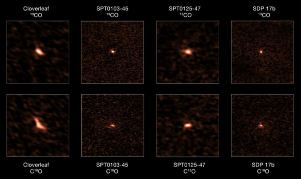 ALMA images distant starburst galaxies