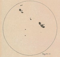Galileo sunspot drawing