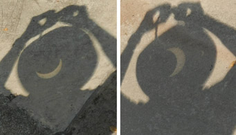 Eclipse crescents from Nigeria