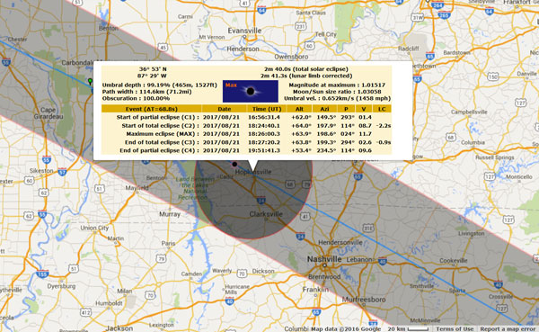 View The 2017 Total Solar Eclipse In Kentucky With S T Sky