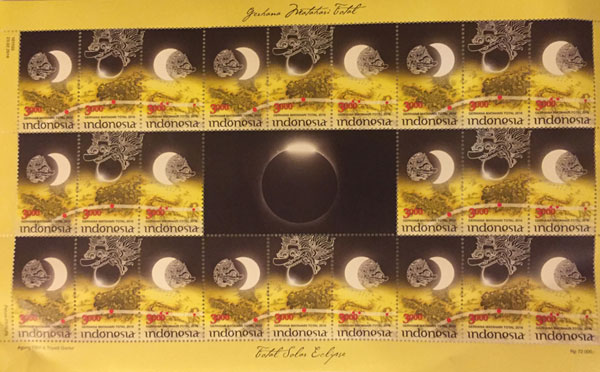 Indonesia Eclipse Stamps