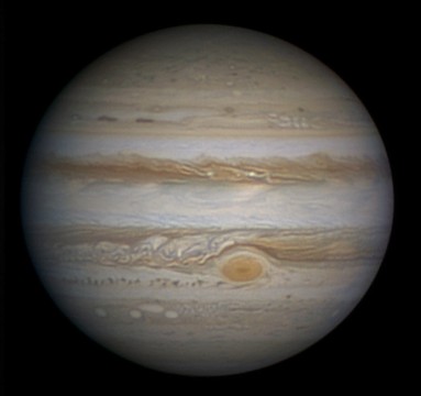Jupiter's appearance in February 2014