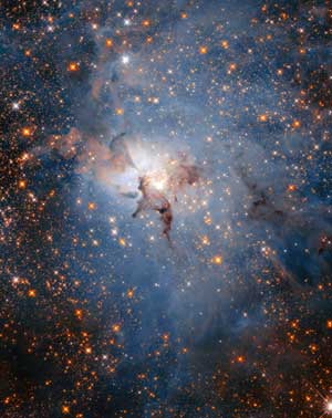 Lagoon Nebula in near-infrared light