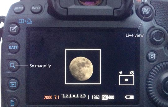 Lunar live view demonstration