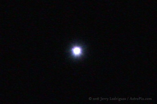 The companion of Sirius, Sirius B (The Pup), can be seen at about the 10 o'clock position very close to the over-exposed disk of Sirius. The image was taken through an Astro-Physics 130EDFGT f/6.3 triplet apochromatic refractor operating at f/11 with a Canon T3i (600D) in 5× Live View video mode in BackyardEOS on a night of average seeing. A total of 1,000 frames were recorded and the best 100 frames selected and stacked in AutoStakkert!2. 