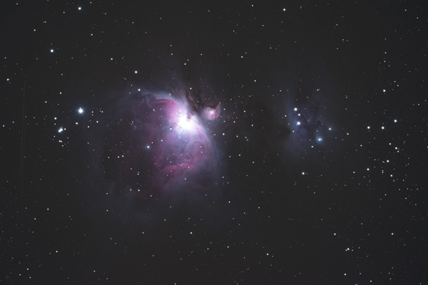 Corrected image of Orion Nebula