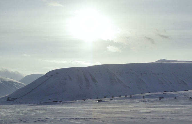 Longyearbyen on "eclipse day"  in 2012