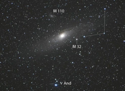 the visable andromeda galaxy