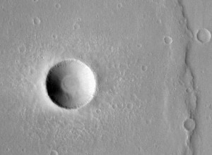 Fresh Martian crater