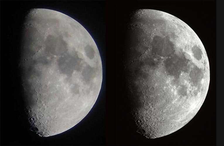 Moon imaging comparison