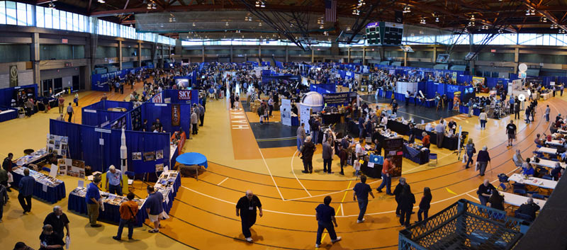 The exhibit hall at NEAF 2015.