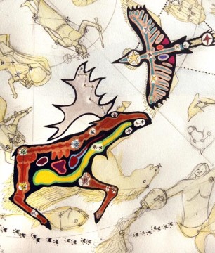 Moose and Crane provide symbolize practical needs and inner spirit