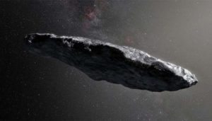 Portrayal of 'Oumuamua (1I/2017 U1)
