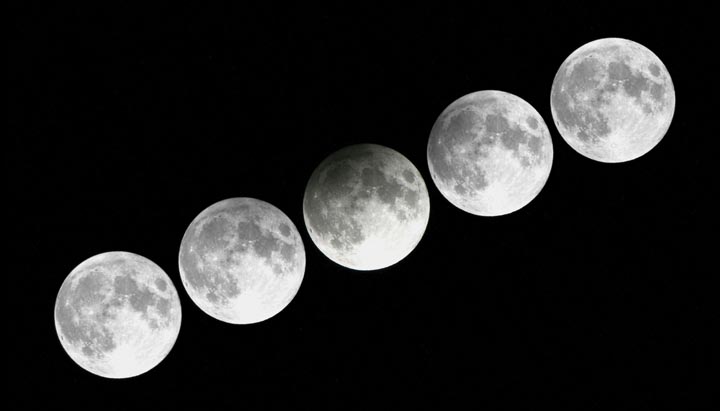 Penumbral lunar eclipse series from 2012