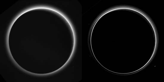 Pluto haze comparison