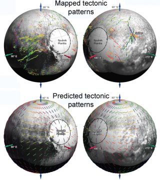 Pluto's fracture patterns