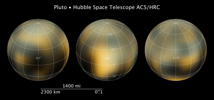 Hubble's maps of Pluto