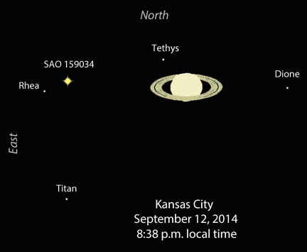 Saturn gains a temporary "moon"