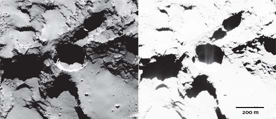 An active pit on Comet 67P?