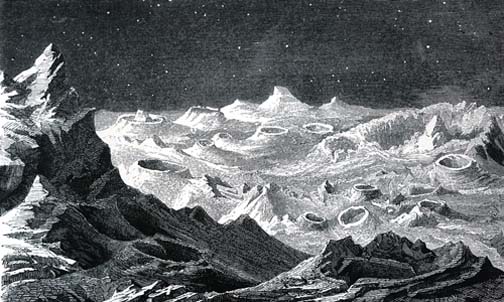 An older conception of the lunar landscape