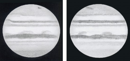 pencil drawing of jupiter galilean moons