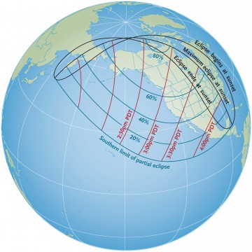 Visibility of October 23, 2014, solar eclipse
