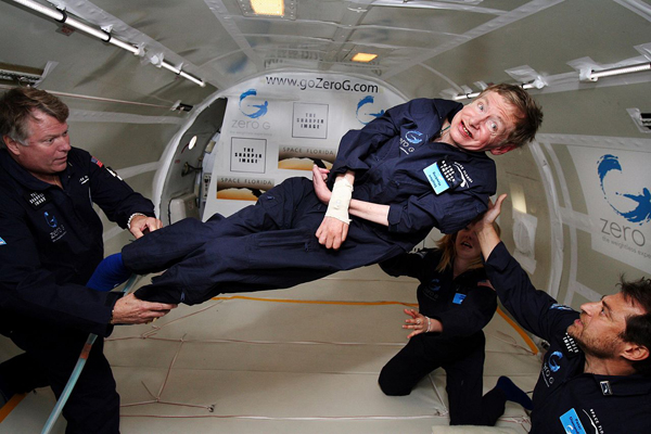 Stephen Hawking in Zero G