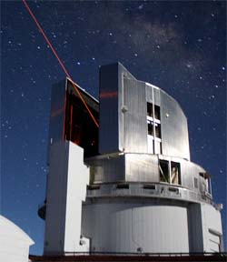 Laser beam from Subaru Telescope