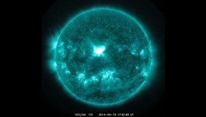 Solar flare on September 14, 2014