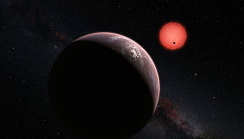 TRAPPIST-1 planet system artist's illustration