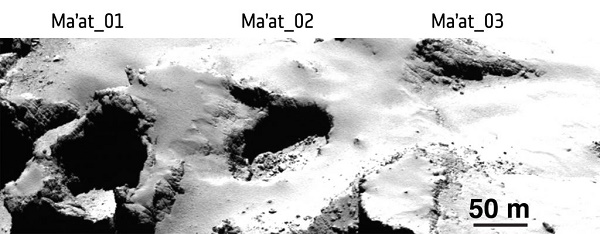 Ma'at 02 region on Comet 67P